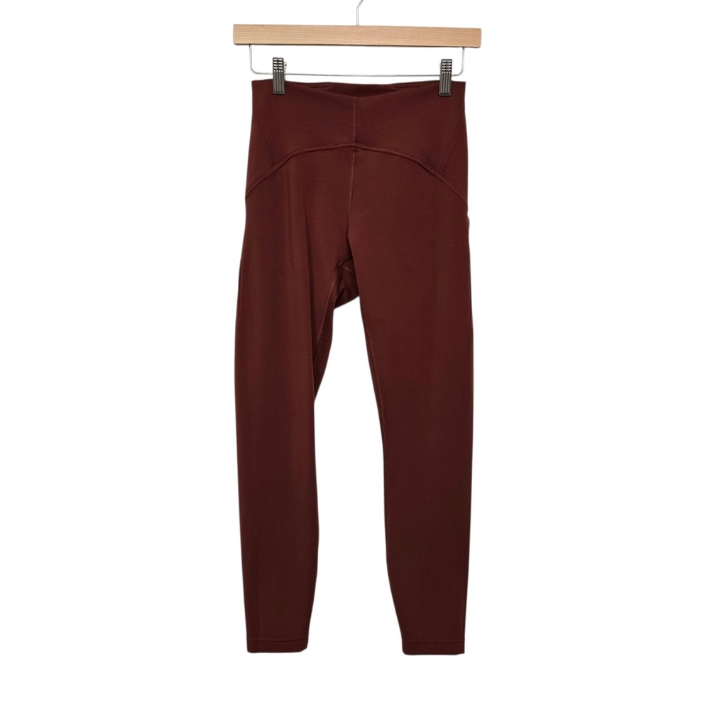 Lululemon InStill High Rise 7/8 Leggings Dark Terracotta Brown Size 6 W5DJTS